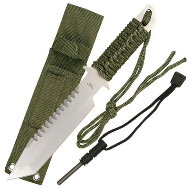 CUCHILLO TACTICO C/PARACORD  HK-106280